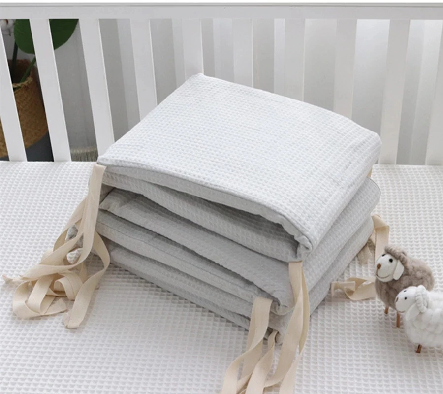 Цельная детская кроватка 200 см утолщенный бампер для детской кроватки моющаяся