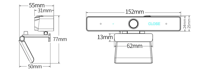 Aoni C90 Компьютерная камера HD 1080P Пульт дистанционного видео-конференции в реальном времени UBS без драйвера Встроенный микрофон Настольный Ноутбук Универсальный