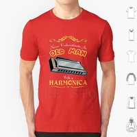 harmonica t shirt men cotton 6xl harmonica bluesharp blues harp music birthday father grandpa musical instrument passion idea