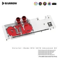 barrow gpu water cooling block for colorful rtx 3070 advanced oc full cover argb gpu cooler bs coia3070 pa2
