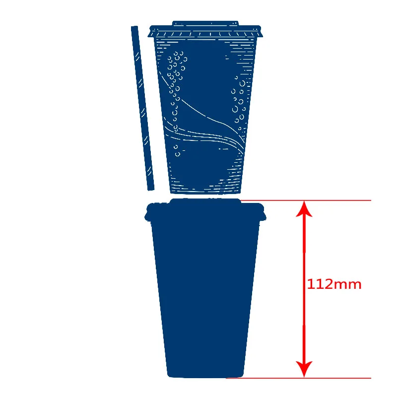 Пластиковая чашка для питья металлическая высекальная высечки скрапбукинга