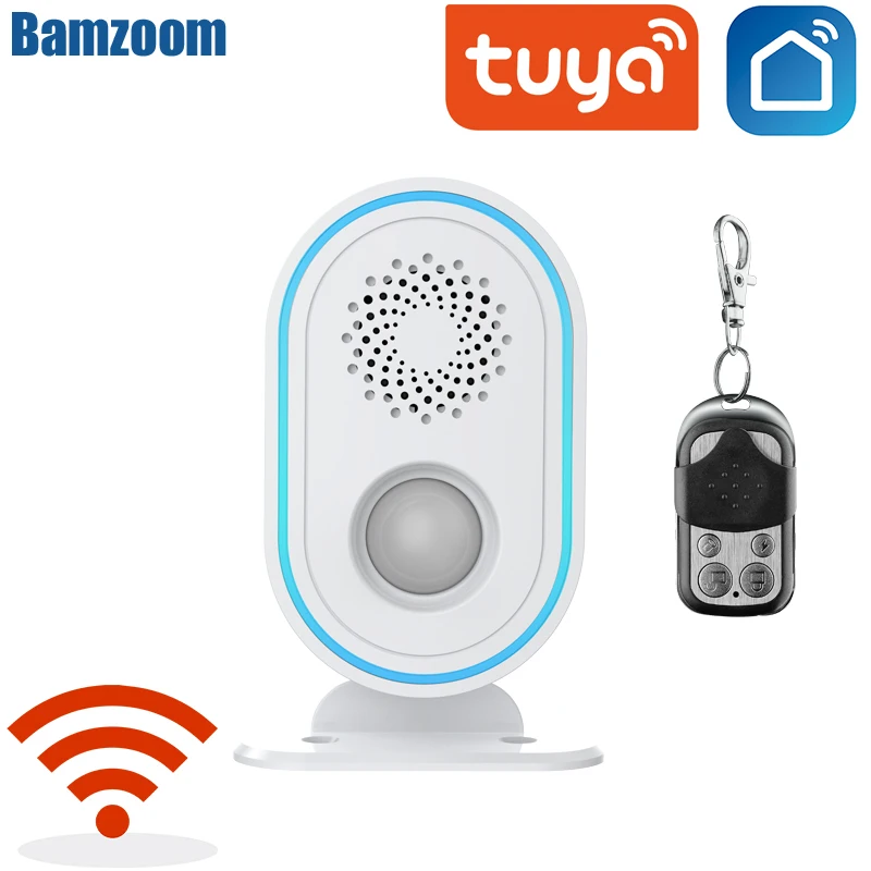 

WIFI Remote Controller Wireless Home Security PIR Alert Infrared Sensor Alarm system Anti-theft Motion Detector Alarm 85DB Siren