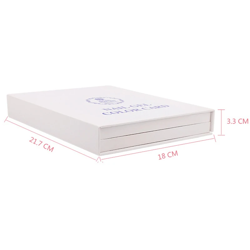 

120 Tips Nail Gel Polish Color Display Book Chart Salon Acrylic Gel Nail Display Color Showing Shelf Box Card Chart