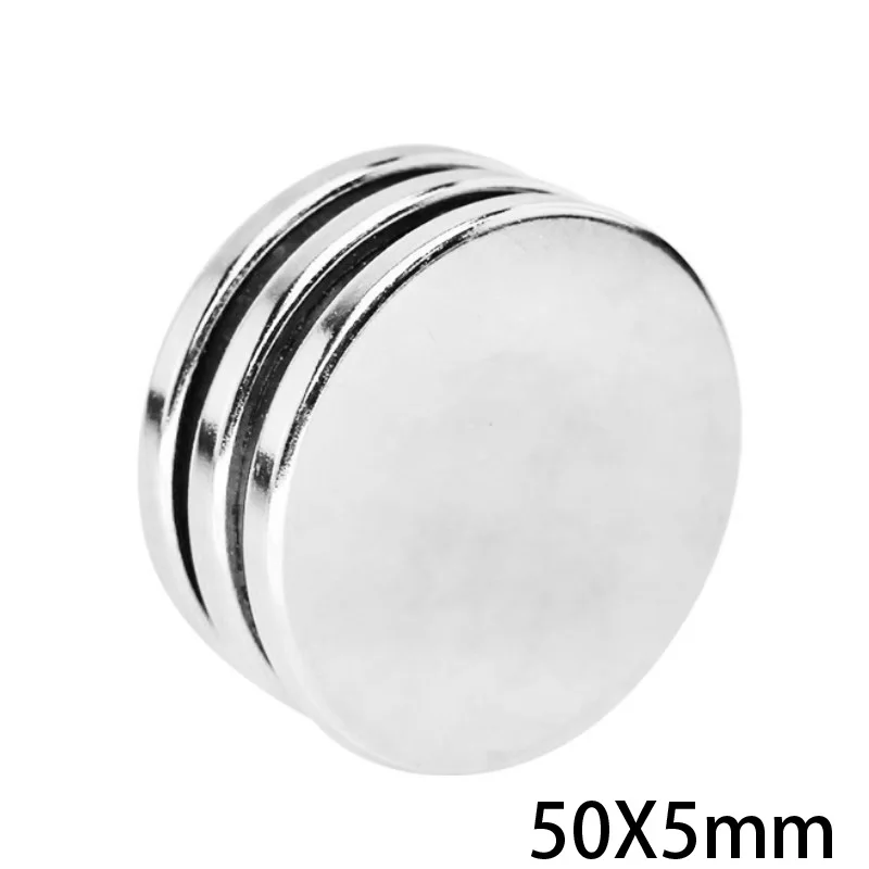 1/2/3/4/5 шт. 50x5 мм сильный редкоземельный магнит диск 50 x 5 Большие Круглые неодимовые
