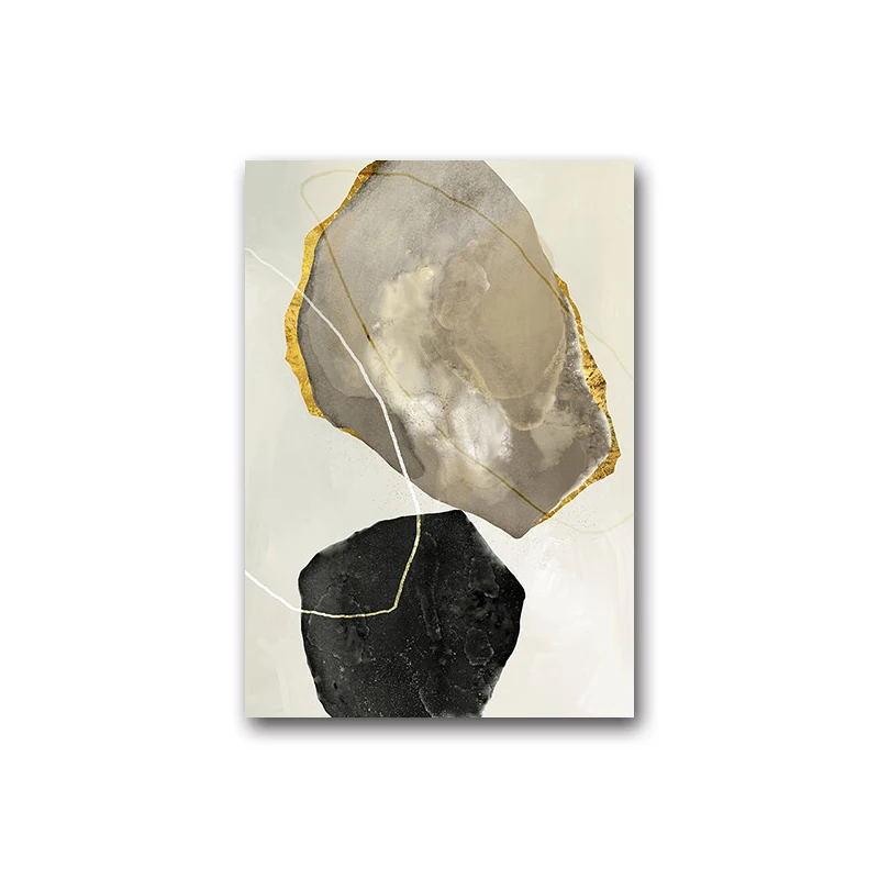 

Modern Yellow Stone Canvas Painting Poster and Print for Living Room Bedroom Decoration Pictures Decorations Wall Art Home Black