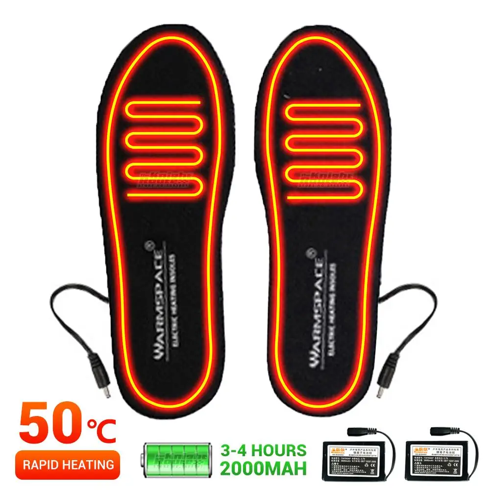 

Unisex Winter Heated Insoles Feet Warm Sock Pad Mat Electrically Heating Insoles Outdoor Hunting Washable Warm Thermal Insoles