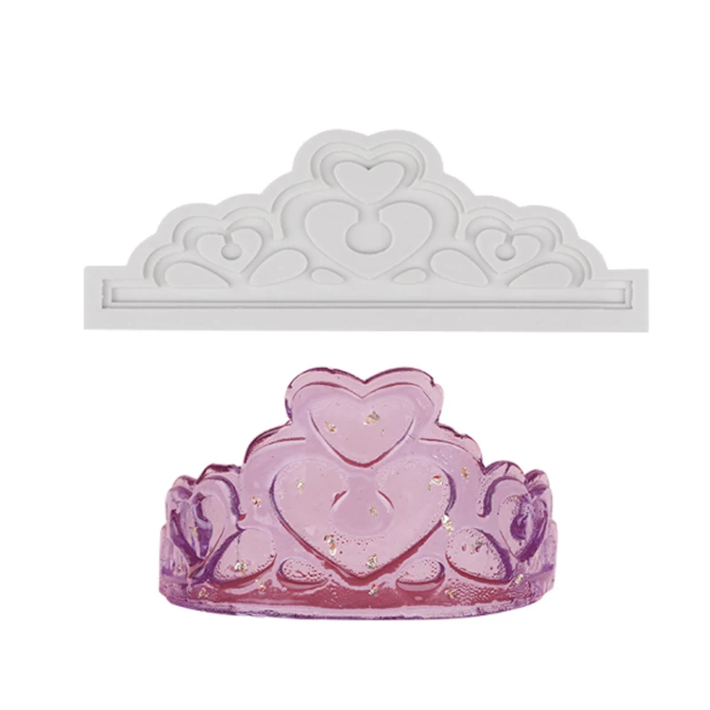 Большая силиконовая форма с короной различные формы для украшения торта