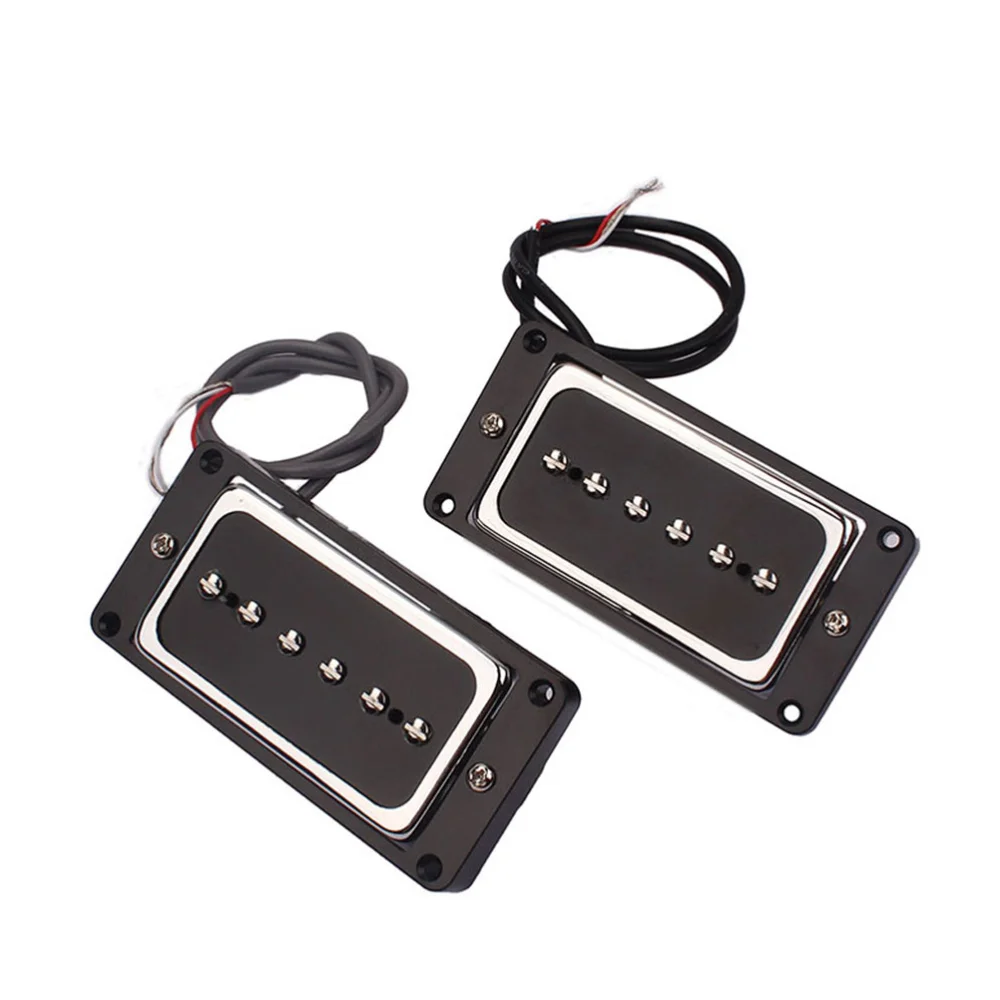

Guitar Humbucker Pickup Kits With Frame Cover for Electric Guitar and Pedal Steel Guitar (Golden)