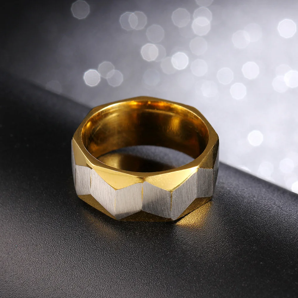 Новинка кольцо из нержавеющей стали золотого и серебряного цвета без выцветания