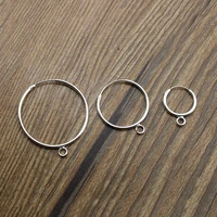 1pairs925 sterling silver earrings jewelry findings diy earring hook ear wire with loop for jewelry dangle earring making