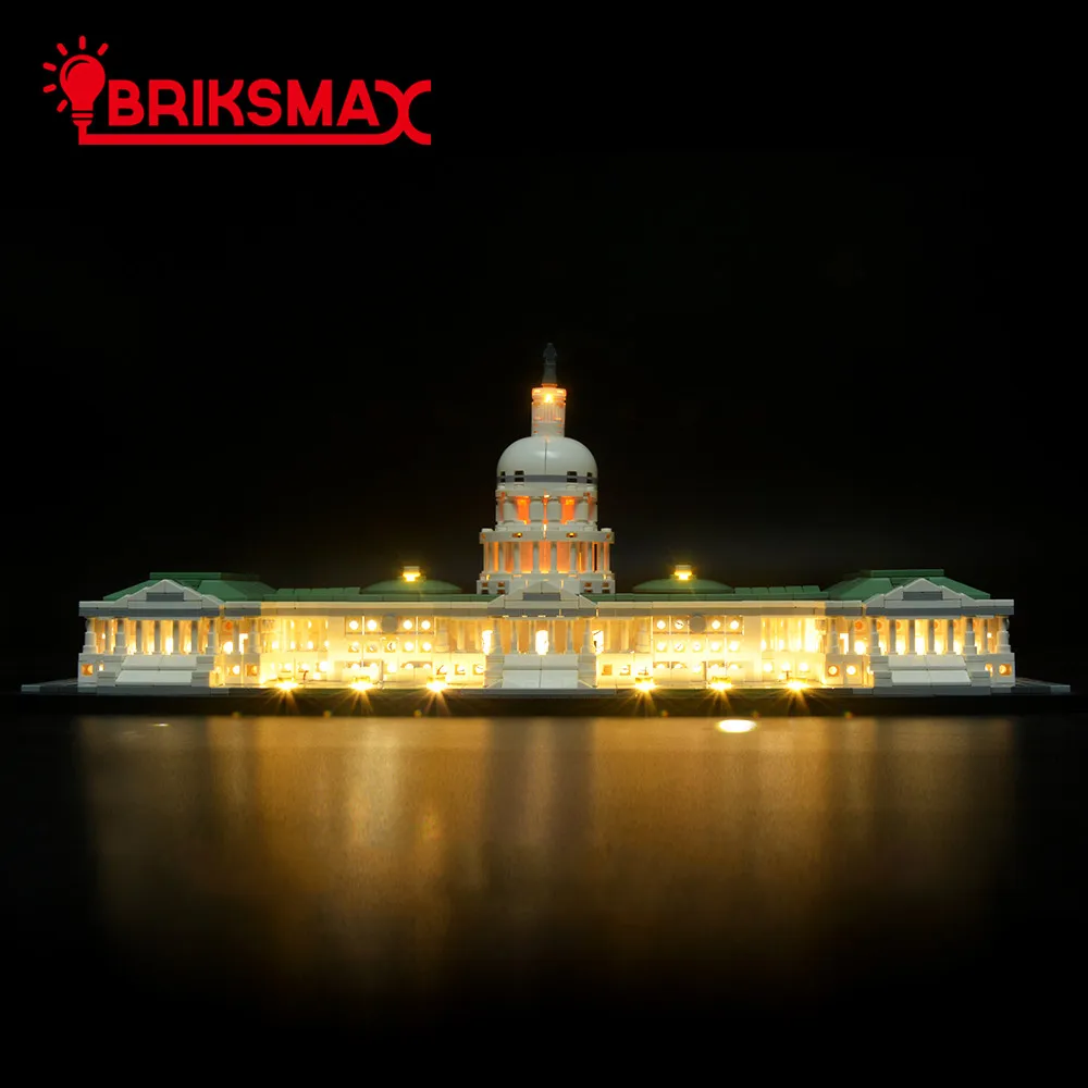 Комплект для светодиодсветильник Ки BriksMax архитектуры 21030 капитал США (модель в