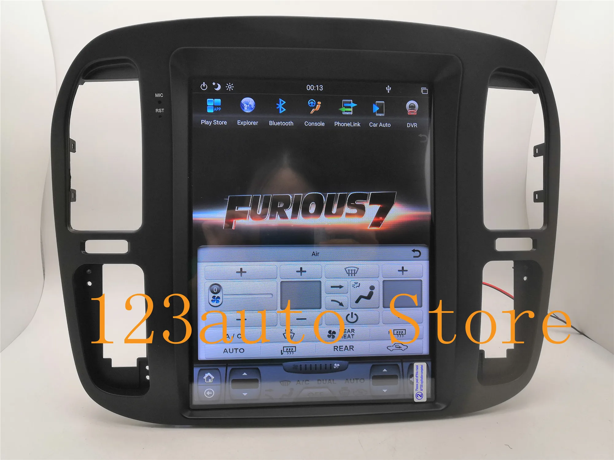 12,1 дюймов вертикальный PX6 Tesla стиль Android 8,1 автомобильный DVD gps навигационный плеер для TOYOTA LAND CRUISER LC100 LEXUS LX470 1999-2002