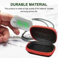 fingertip pulse oximeter bag oximeter storage bag protective box tool bag eva oximeter zipper holder reasonable layout