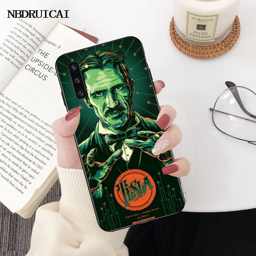 NBDRUICAI Nikola Tesla чехол черный мягкий для телефона Samsung Note 3 4 5 7 8 9 10 pro M10 20 30 | Мобильные