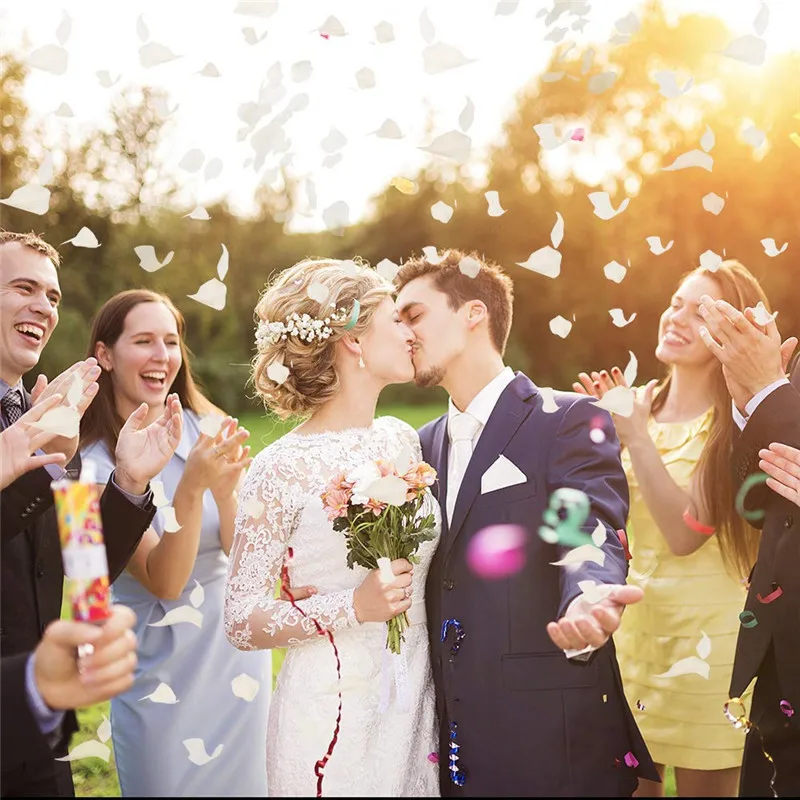 Искусственные лепестки роз 1000 шт романтические красочные шелковые цветов для