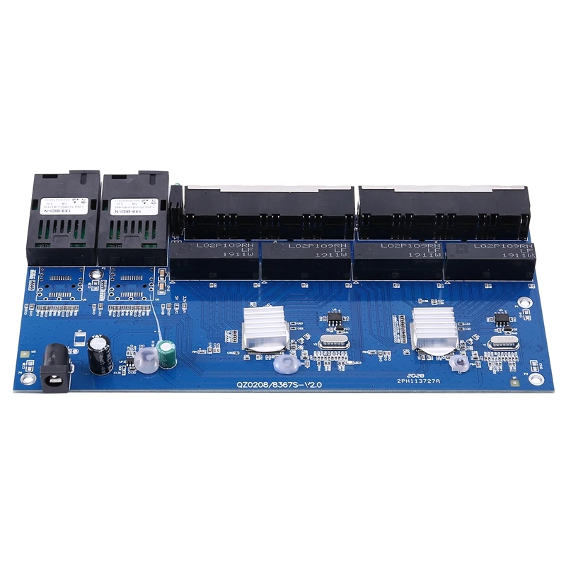 

2G8E 8UTP RJ45 Gigabit Ethernet Switch Fiber Port SC Connector 8X10/100/1000M PCBA Board Fibra Optical Converter