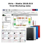 Хит продаж 2021, автомобильные яркие данные о мастерской 2018,01 в (Atris-Technik), Каталог запчастей A-tris, Vivid 2018, программное обеспечение для ремонта в Европе, 80 Гб HDD