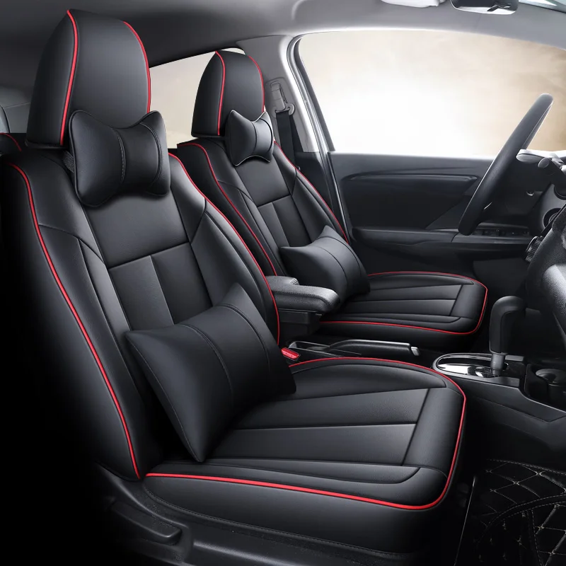 

Custom Fit Car Seat Covers For Honda Fit Select 2014 2015 2016 2017 2018 2019 Years Waterproof Pu Leather Protection Full Sets