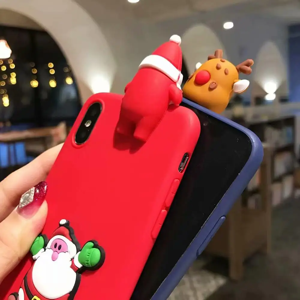 Рождество 3D чехол с принтом "Санта Клаус" для huawei P30 P20 P10 Lite Коврики 30 20 10 Pro 20X