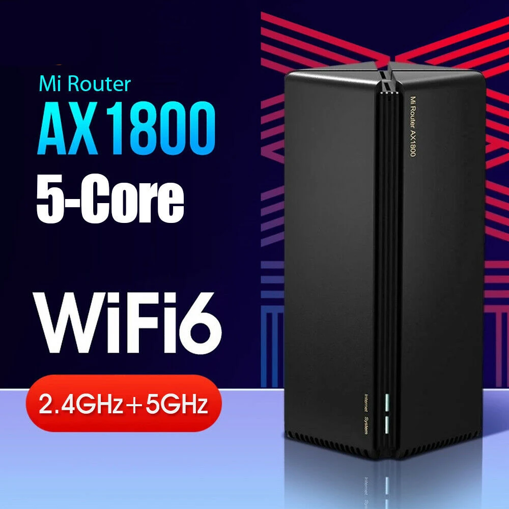 Новый Xiaomi AX1800 маршрутизатор сетки Wi Fi 6 двухчастотный 256 Мб 2 4 г 5G беспроводной 5