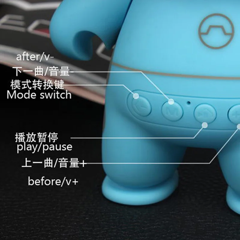 

Cartoon Baymax Wireless Bluetooth Speaker Portable Mini Lovely Audio Bluetooth Speaker Support TF/USB