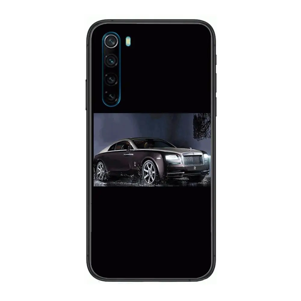 

R-Rolls-Royce Little golden man cartoon Phone Case For XiaoMi Redmi Note 9S 8 7 6 5 A Pro T Y1 Anime Black Cover Silicone Back