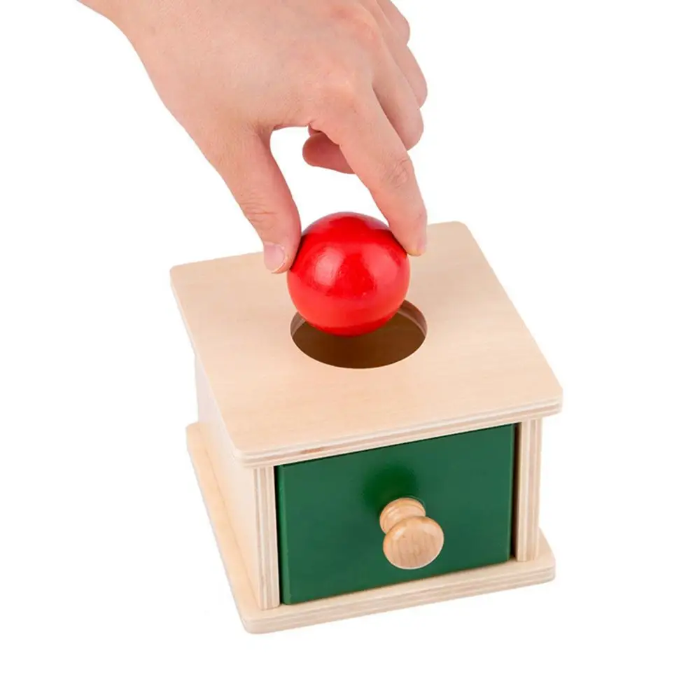 Деревянный Монетный шар для малышей соответствующая коробка