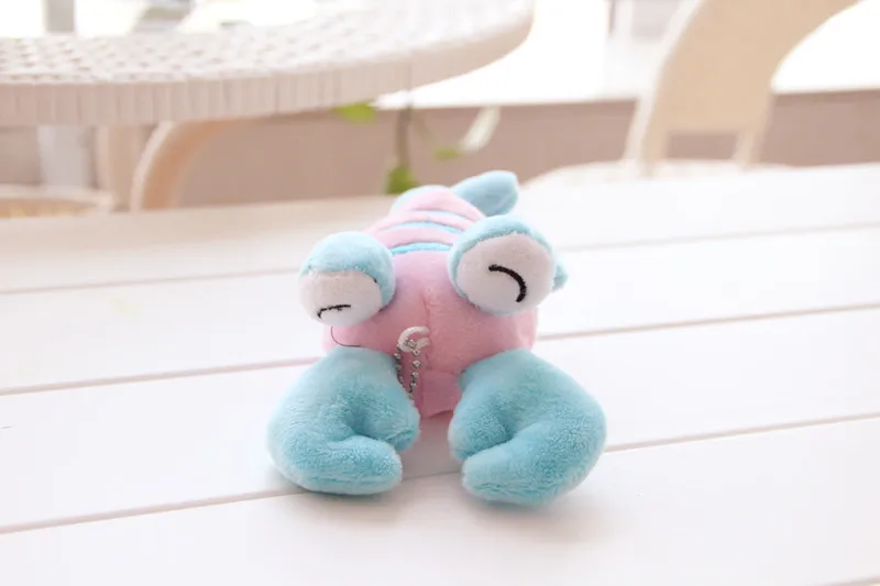 Новинка 15 см плюшевая Милая яркая набивная мягкая подвесная Сумка-карабин яркий