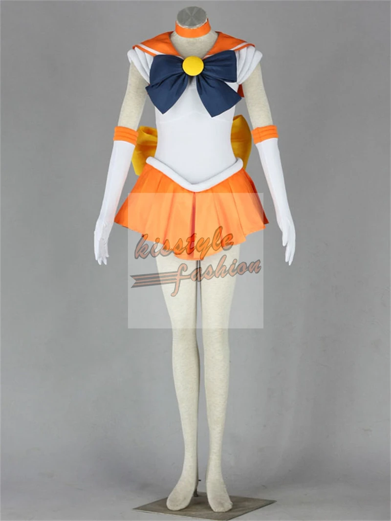 Sailor Venus 01 Милый Солдат Сейлор Мун, Венера Юпитер Меркурий Марс Нептун Сатурн Чиби 1 г вечерние платья Хэллоуин Косплей Костюм - Цвет: Sailor Venus 01