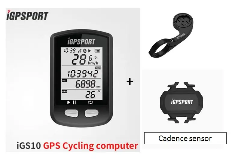 I gps порт IGS10 водонепроницаемый компьютер Спидометр беспроводной велосипед gps - Цвет: set 3