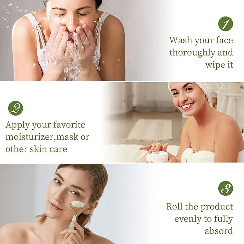 Массажер гуашный с нефритовым камнем для лица инструменты ухода за кожей