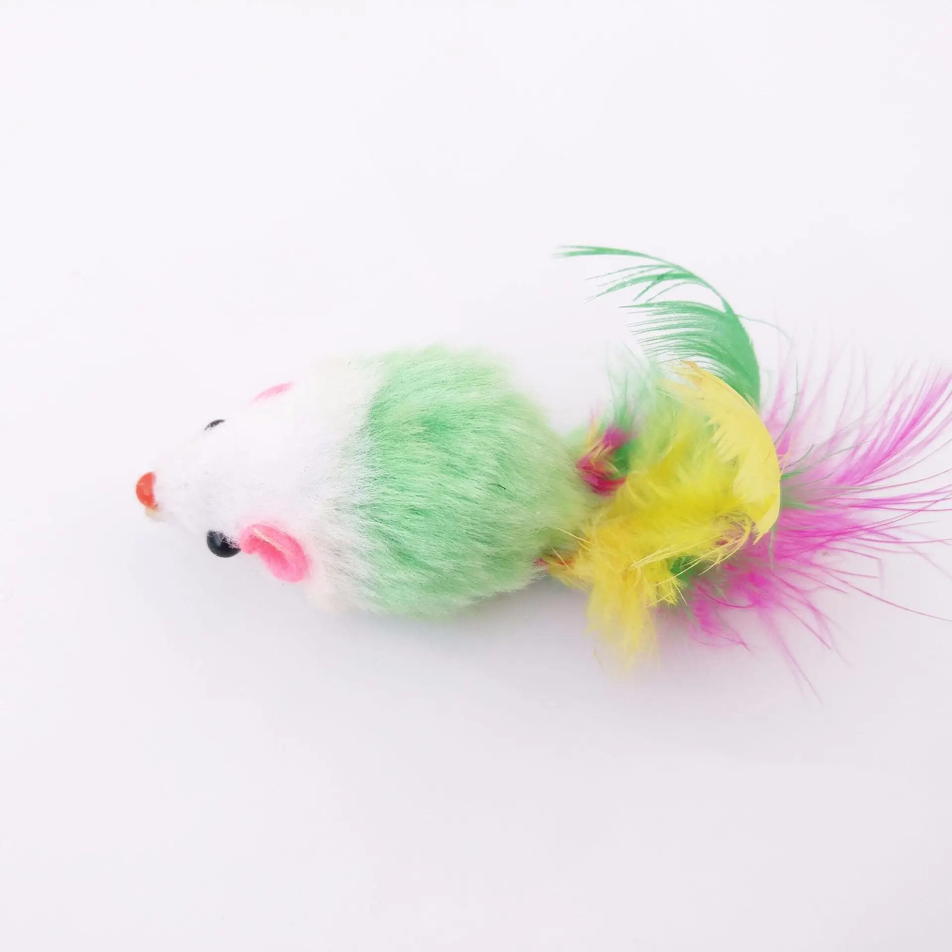 

Colorful 6pcs/set mice Cat toys False Mouse Interactive Mini Funny Plush Animal Playing Toys For Cats Kitten Toys