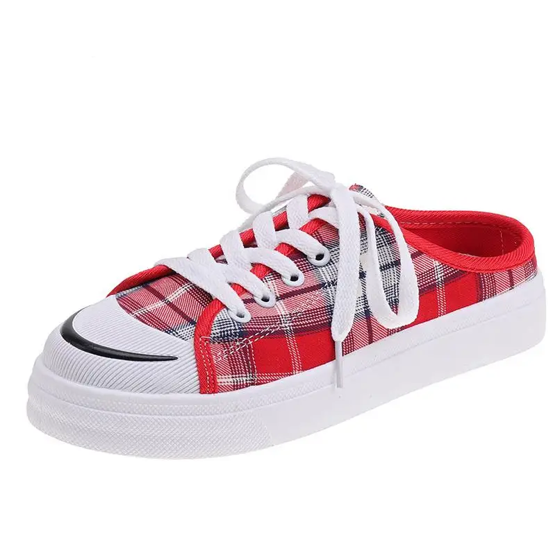 Женская обувь в клетку европейском и американском стиле Популярная повседневная