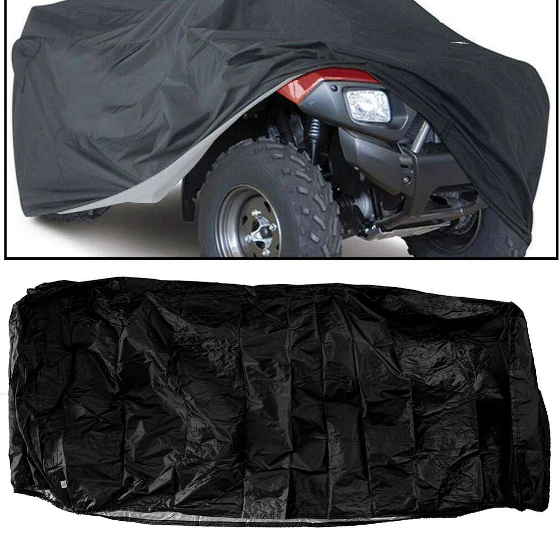 

Black Waterproof ATV Cover Storage Protection Accessories Fit For Yamaha Raptor 250 350 50 660R 700 700R