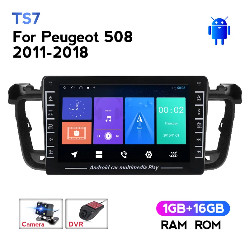 

Автомобильная Мультимедийная система MEKEDE, 2DIN, 8 дюймов, Android, для Peugeot 508, 2011-2018, с GPS-навигацией, радио, Wi-Fi, BT, камерой для Carplay, DVR