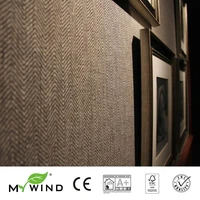 2021 mywind modern brown wallcovering luxury design paper weave wallpaper rolls for hone office decor