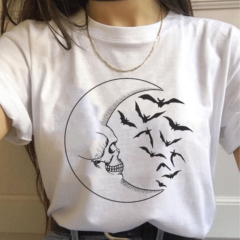 Винтажная женская футболка с рисунком Кошмар перед Рождеством Хэллоуин Забавный