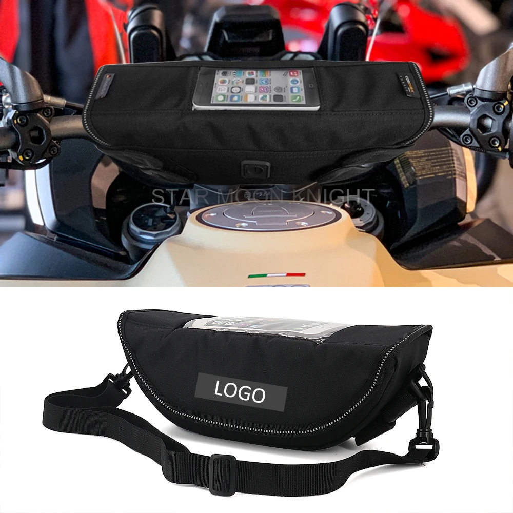 

Motorcycle Waterproof Handlebar bag Travel Tool bag For Ducati Hypermotard 950 Multistrada 1200 950 1260 V4 V4S Monster 797 821