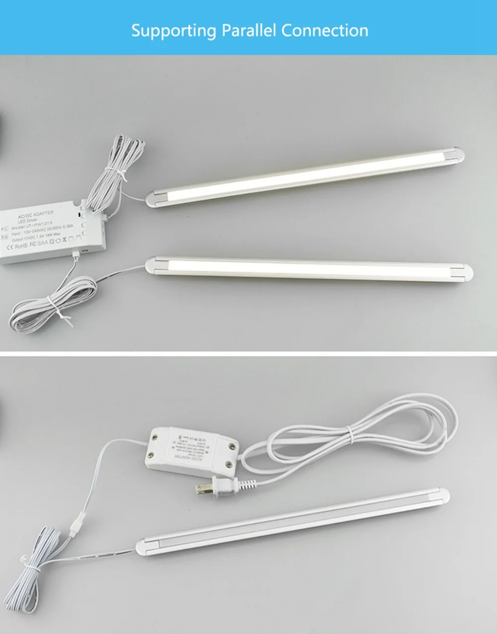 30 см, 40 см/50 см/60 см 2835SMD светодиодный жесткой полосы света шкафа DC12V Вход