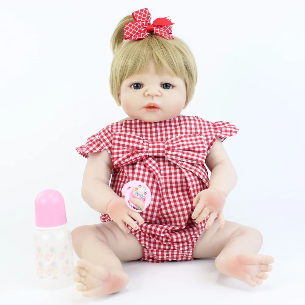 Силиконовая кукла-реборн детская виниловая 55 см | Игрушки и хобби