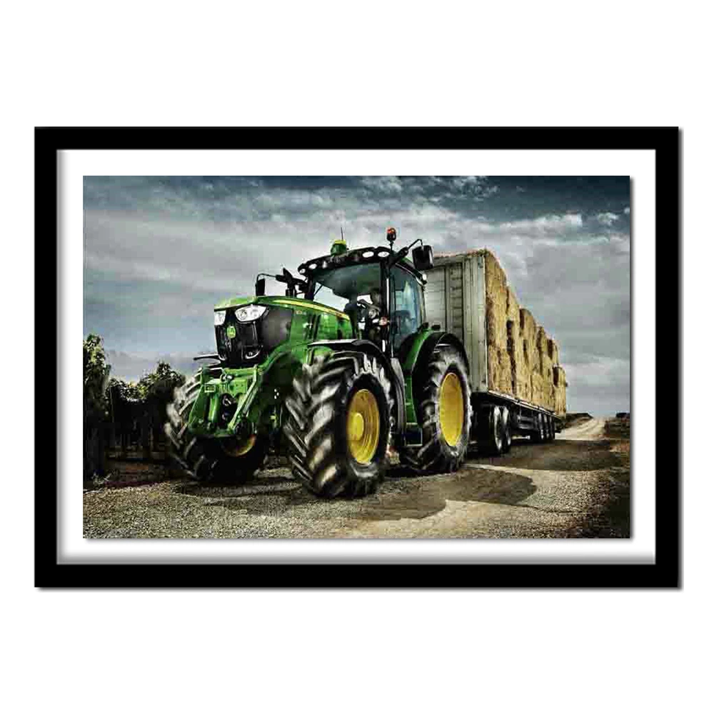 Трактор полный 5D DIY Алмазная картина вышивка крестиком Кристалл Рукоделие алмаз