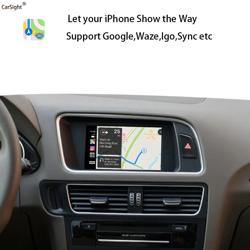 Послепродажное OEM интерфейсное решение CarPlay для AUDI A4 A5 Q5 NON-MMI 6 5 дюйма низкий