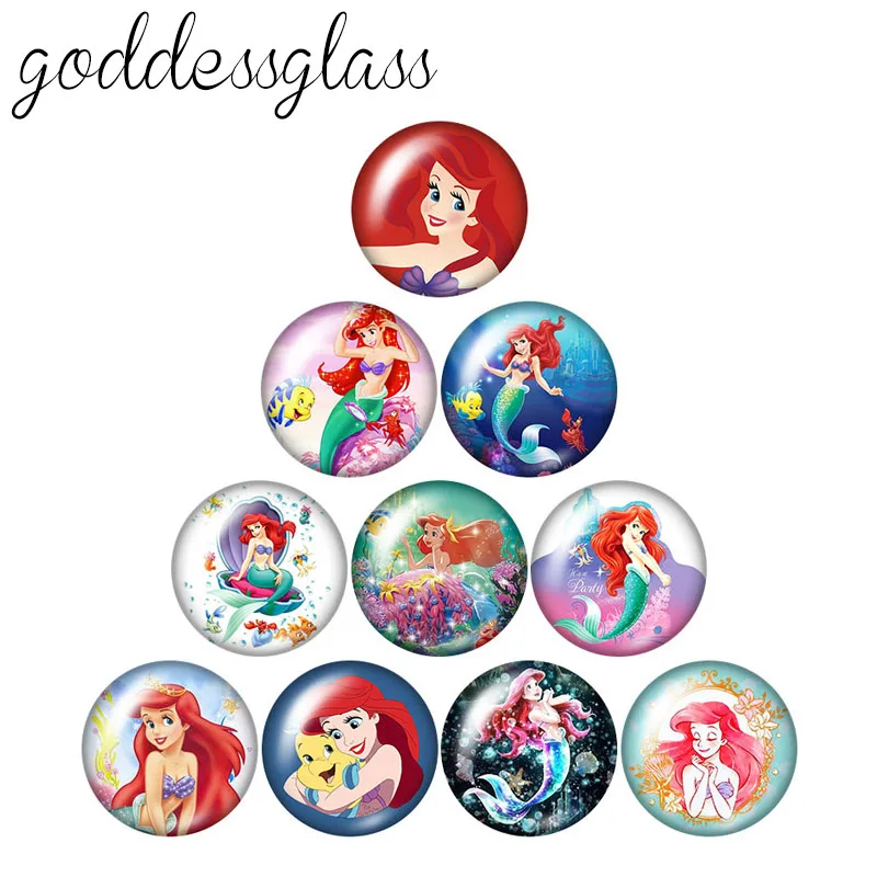 Disney Русалочка костюмированной вечеринки Принцесса Ариэль 10 шт. 12 мм/18 мм/20 мм/25 мм