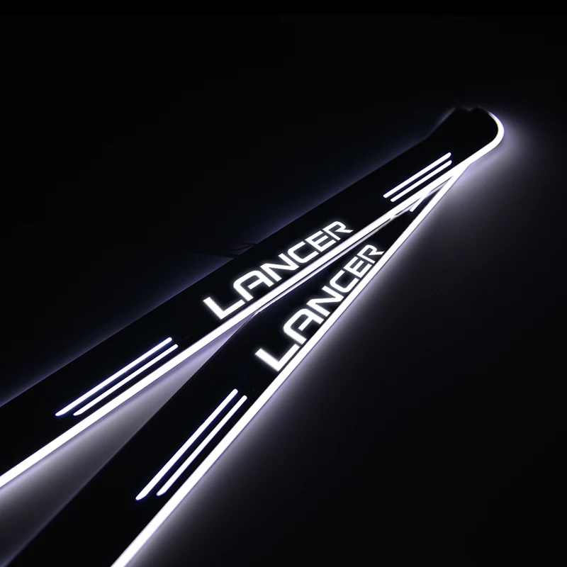 AOGENIU светодиодный порог для MITSUBISHI LANCER V CBA DA EA Накладка на акриловый двери