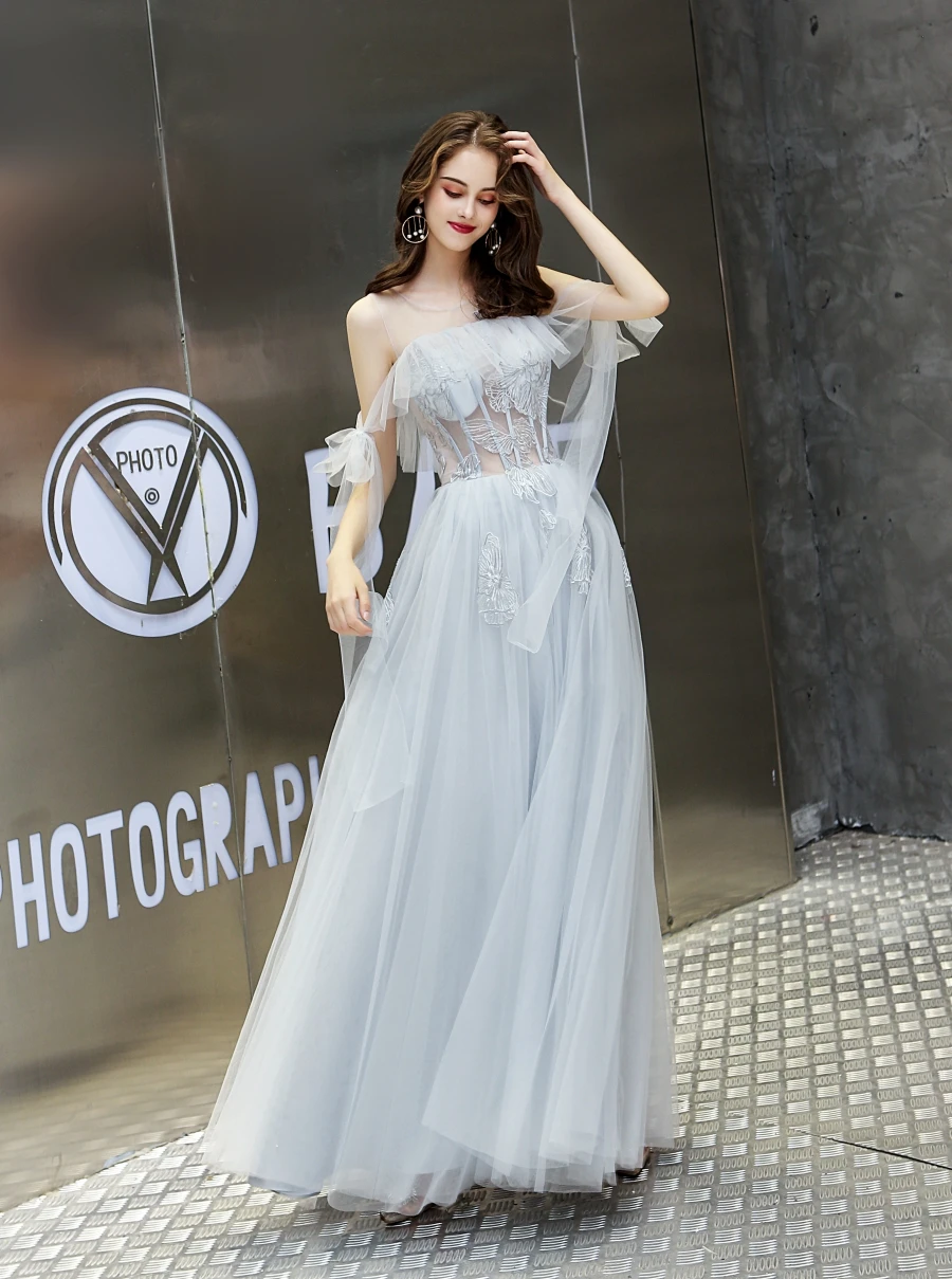 A-Line Украшение в Пол Вечерние платья на шнуровке элегантные вечерние с