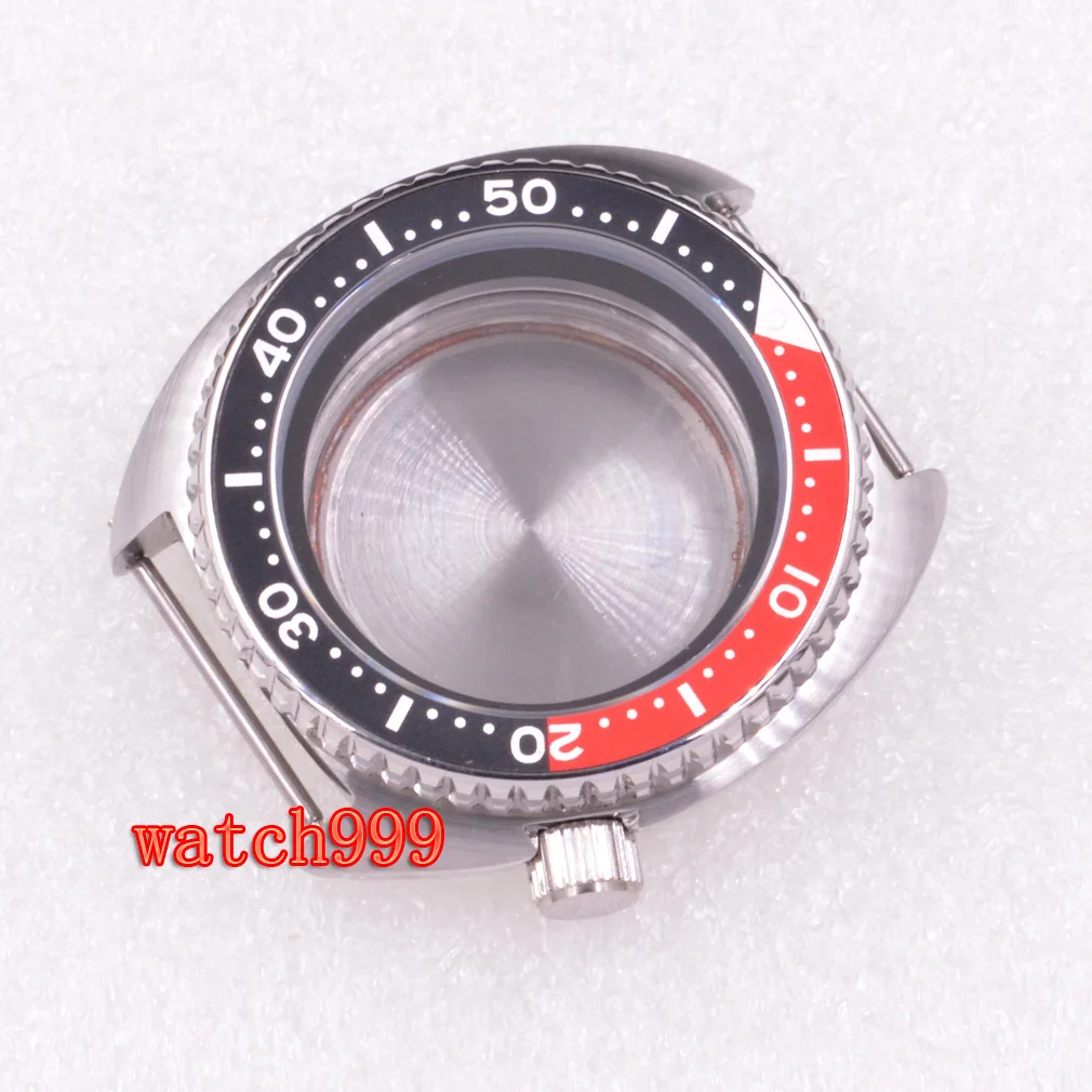 Серебристый стерильный Чехол 45 мм черный красный синий Безель сапфировое стекло