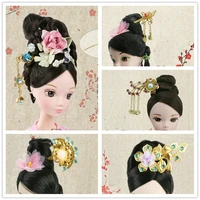 handmade doll headwear metal headdress hairpin chinese ancient costume jewellery for 30cm kurhn bjd 16 doll accessories toys