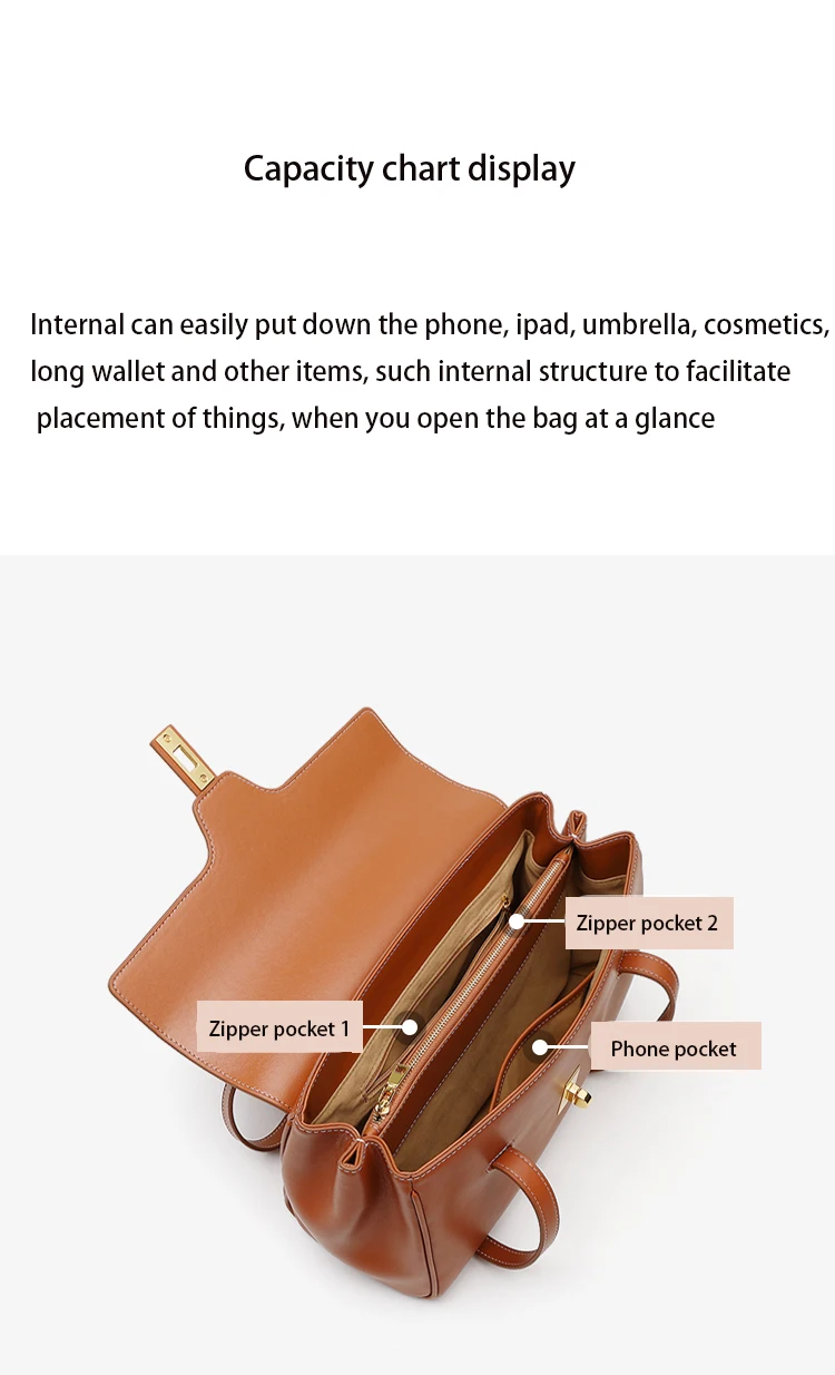 

High-quality cowhide 2021 new European and American luxury brand women's bags large-capacity shoulder bag handbag underarm bag