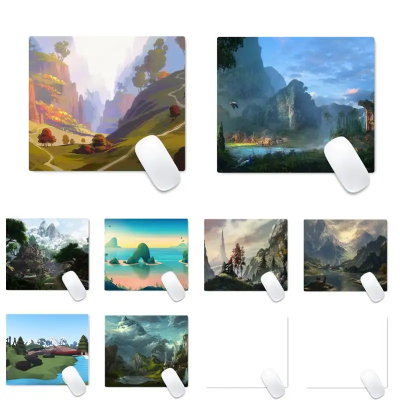 

landscape painting Landscape nature Unique Desktop Pad Game Mousepad Game Office Work Mouse Mat pad Cushion mousepad