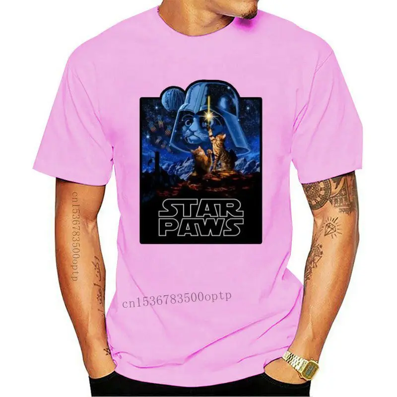 

Мужская футболка со звездами и лапами, 4 мая, забавная футболка с кошками и котятами, 13 цветов, новинка 2020, Мужская забавная уличная одежда, фу...